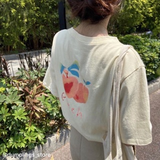 Áo peach đào trắng - be kem