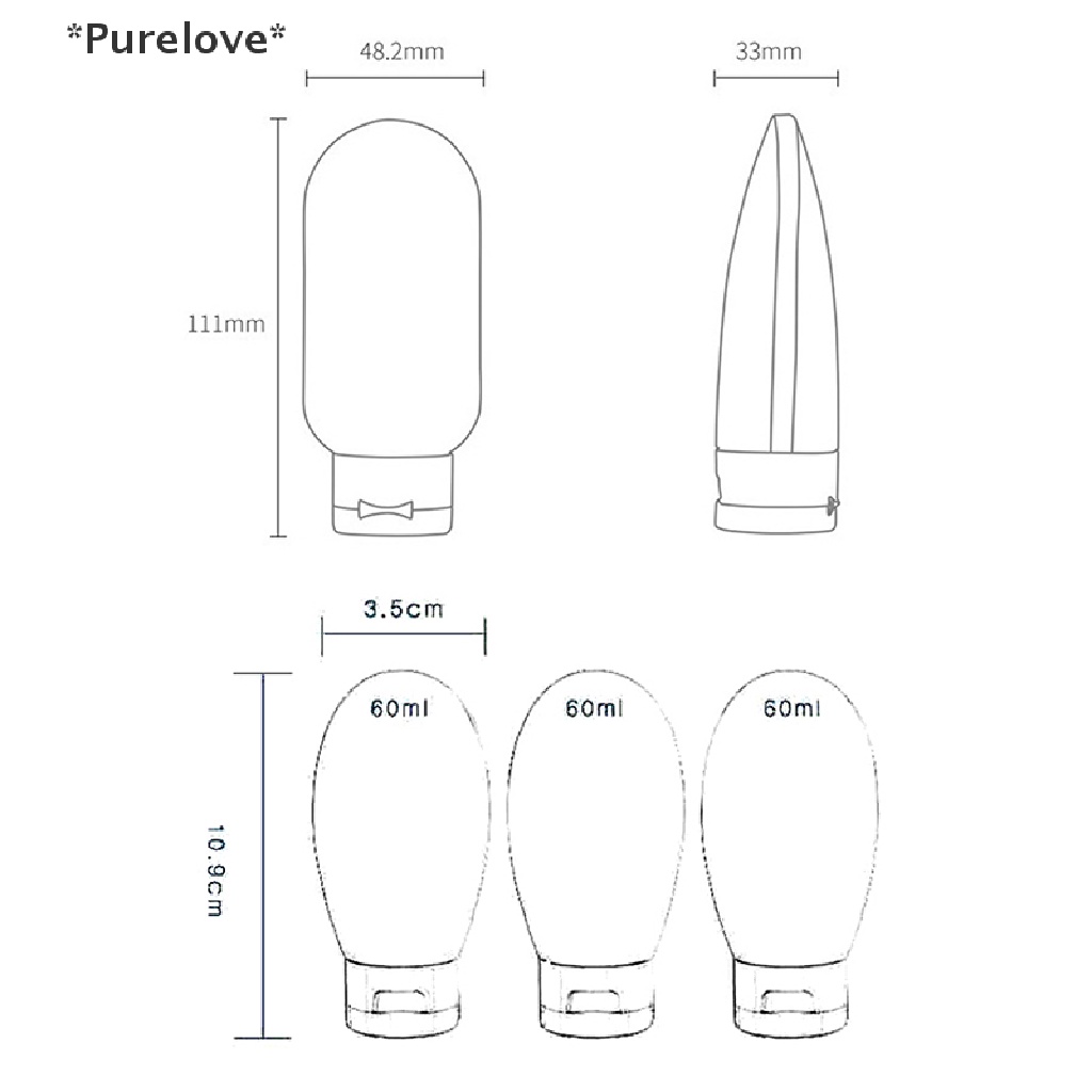 Chai Chiết Dầu Gội Sữa Tắm / Tinh Dầu Tiện Dụng Mang Đi Du Lịch