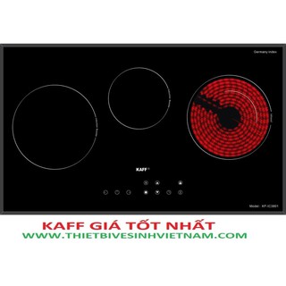Bếp điện từ kaff kf- ic3801, 1 hồng ngoại + 2 từ, bảo hành chính hãng 5 năm