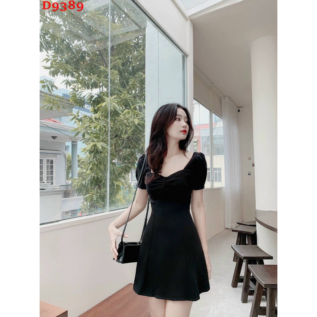 [Mã SKAMSALEP6 giảm 10% tối đa 100K đơn 150K] Đầm đi tiệc cổ vuông nhún ngực sang trọng ZOMI-D9389 | BigBuy360 - bigbuy360.vn