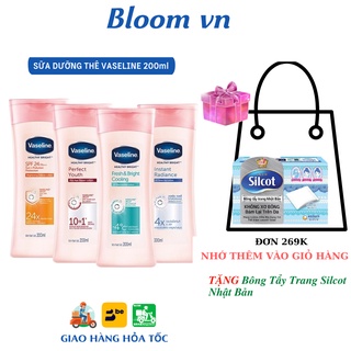 Sữa Dưỡng Thể Vaseline 200 ml dưỡng da trắng sáng khỏe mềm mại