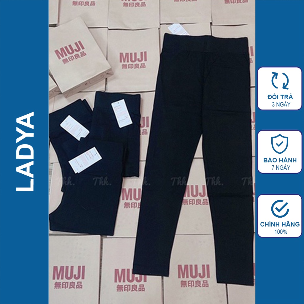 Quần legging muji nữ gen bụng chất cotton co giãn 4 chiều M200 | WebRaoVat - webraovat.net.vn