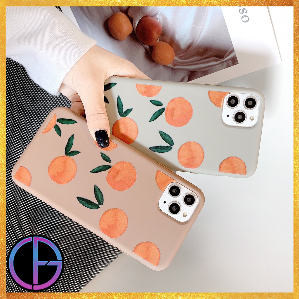 Ốp Điện Thoại Màu Cam Xinh Xắn Cho Iphone 11 Pro Max Xsmax Xr 6 I 7 I 8 Plus | BigBuy360 - bigbuy360.vn