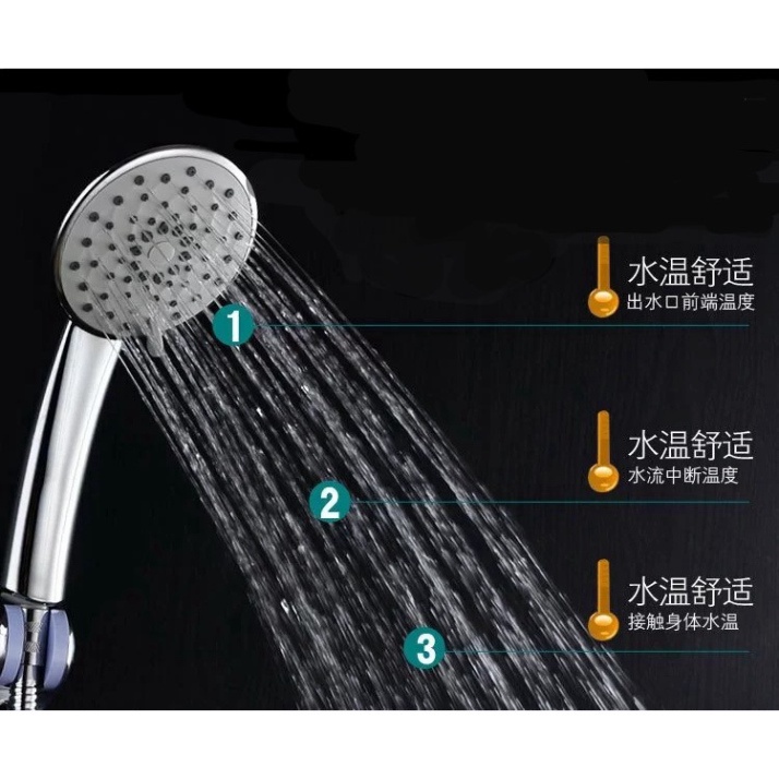 [ Có Video ] Tay sen , vòi sen tròn to mạ Crom với 3 chế độ nước phun mưa áp lực cao , tiết kiệm nước - QM067