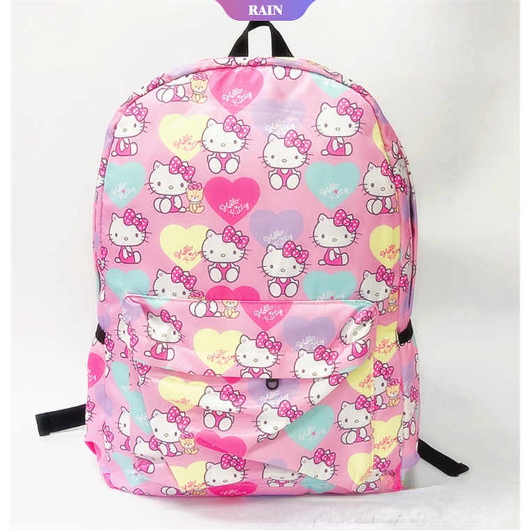 Ba Lô Vải Oxford Chống Thấm Nước Họa Tiết Hoạt Hình My Melody Hello Kitty Cinnamoroll Cho Học Sinh [RAIN]