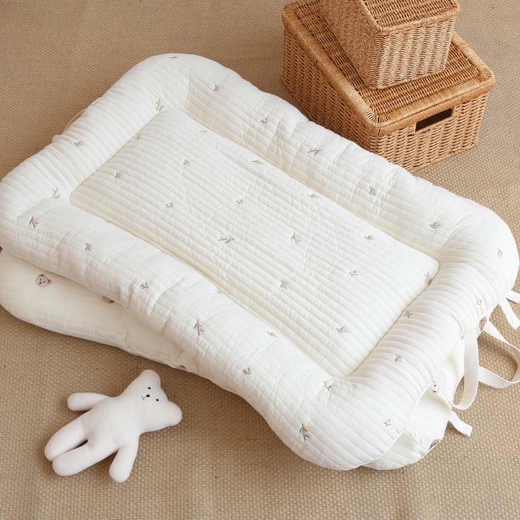 Đệm Ngủ Cotton Hai Mặt Thoáng Khí Phong Cách Mới 3D Cho Bé Sơ Sinh