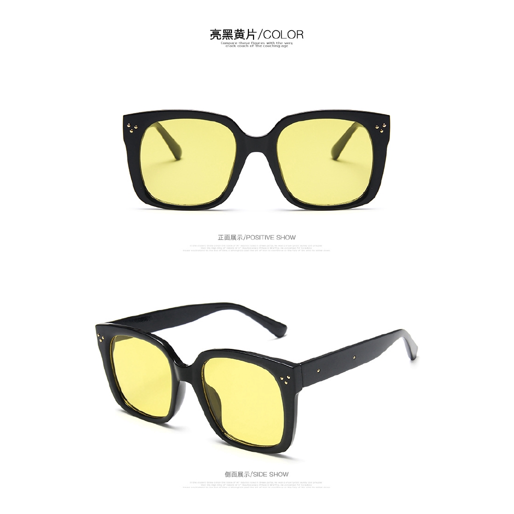 Kính Mát Gọng Vuông Phong Cách Hàn Quốc Cho Nữ