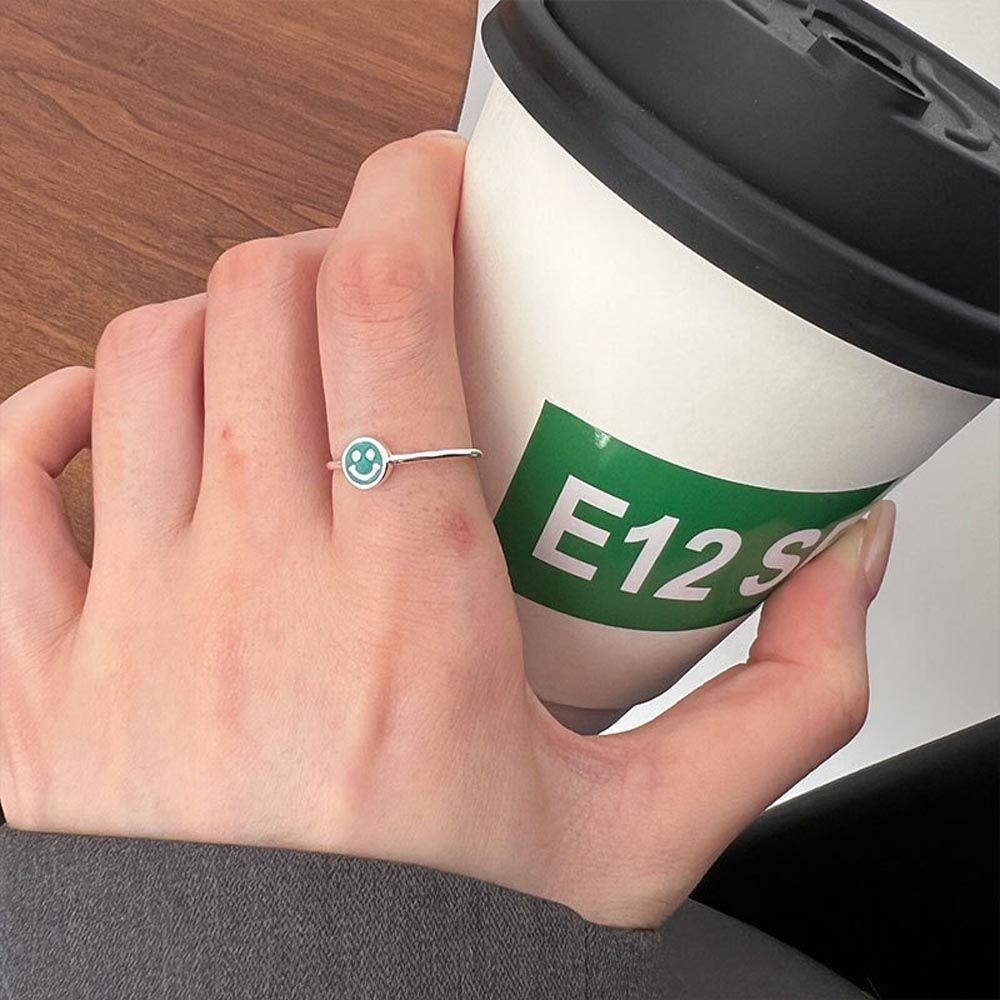 Nhẫn Kim Loại Thiết Kế Hình Học Thanh Lịch Cho Nam Và Nữ