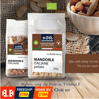 Hạt hạnh nhân hữu cơ Sottolestelle 200g