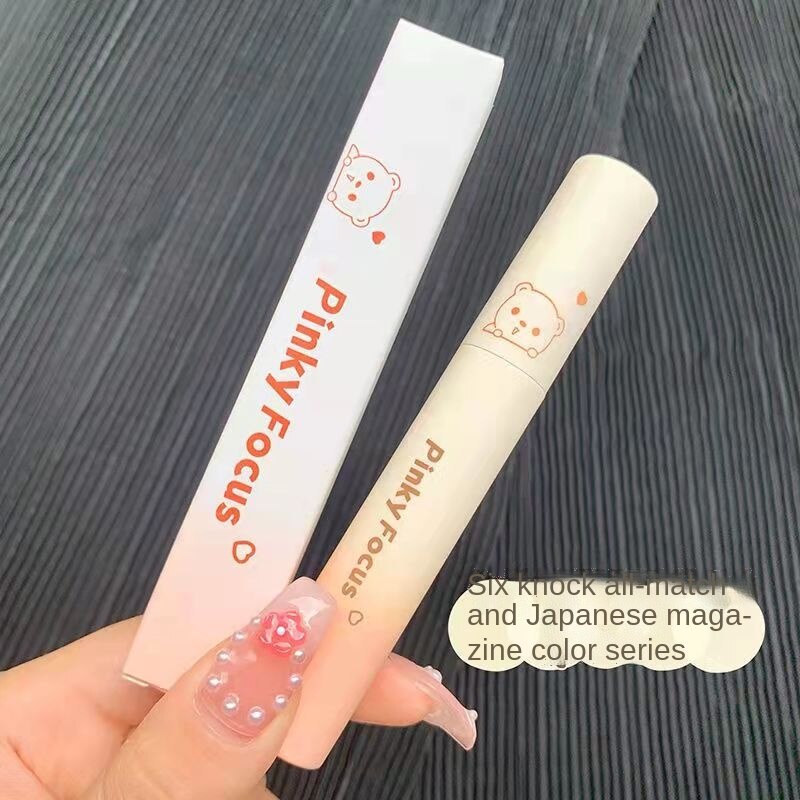 【Sản phẩm mới】Son Môi Pinkyfoucus Chất Nhung Lì Thiết Kế Vỏ Hình Gấu Nhỏ Nhắn Xinh Xắn