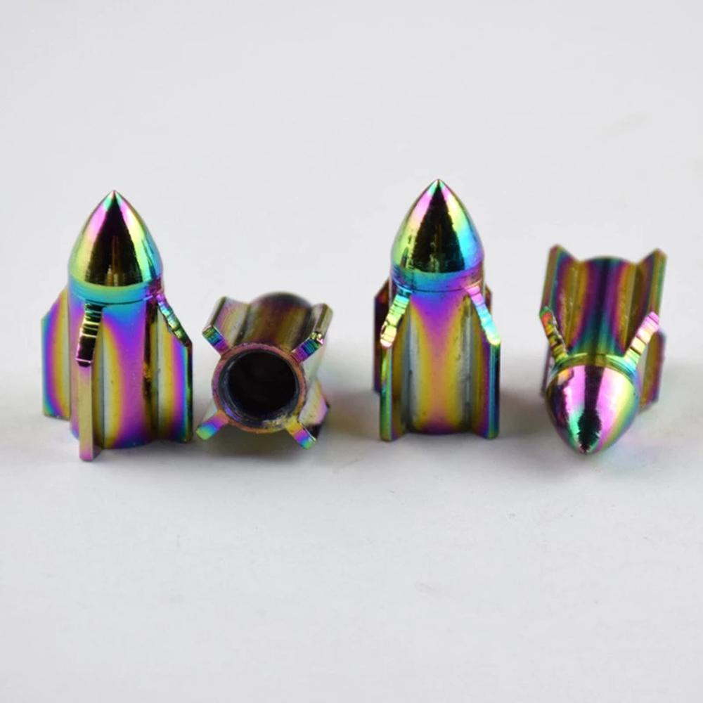 Nắp Van Bánh Xe Bằng Nhôm Màu Sắc Neon Độc Đáo Tiện Dụng Cho Xe Hơi / Xe Tải