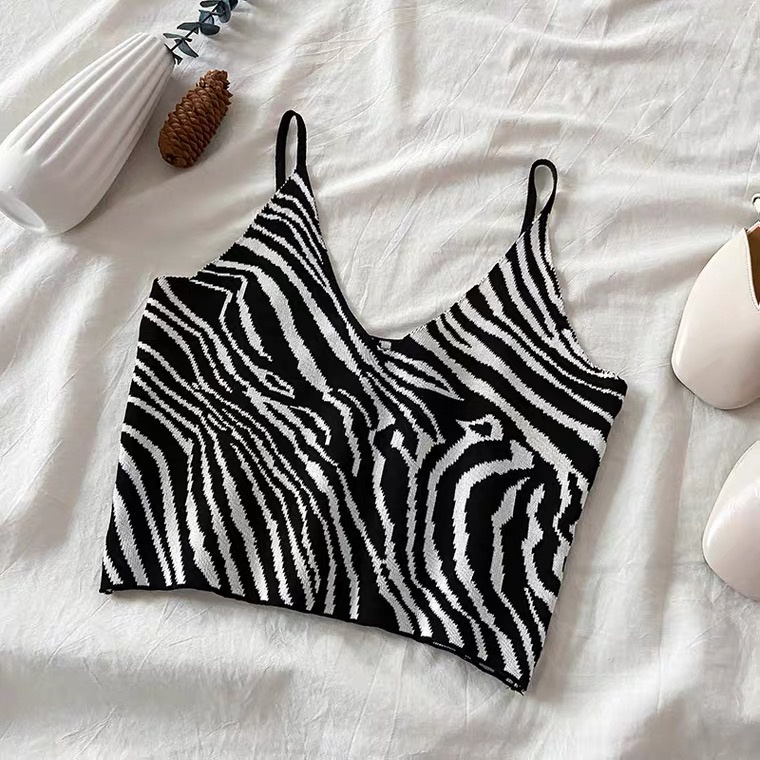 Áo hai dây Forgirl hoạ tiết vằn quyến rũ