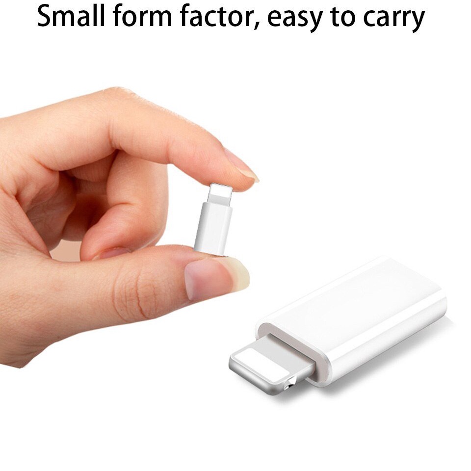 OTG Chuyển Đổi Đầu Đực Lightning iPhone Sang Type C Đầu Cái, Adapter OTG Type C To Lightning, cáp usb otg type C Lightni