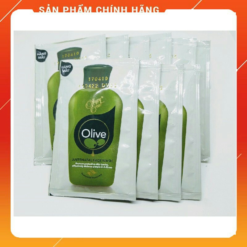 Combo 20 Gói Sữa Rửa Mặt Tinh Dầu Olive Happy Event [ CHÍNH HÃNG ]