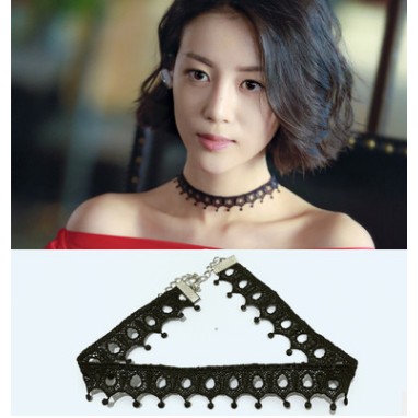 Vòng cổ Choker trang sức phong cách thời trang Hàn Quốc đẹp độc rẻ sang chảnh sexy mùa hè 2017