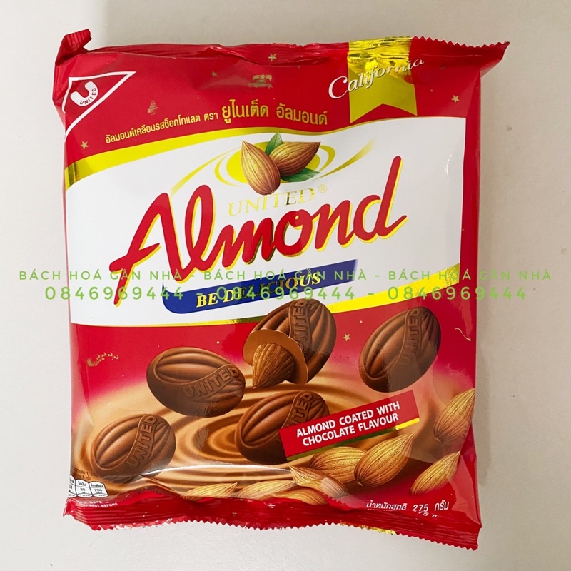Kẹo Sô cô la hạnh nhân Anmond Thái Lan gói 275g