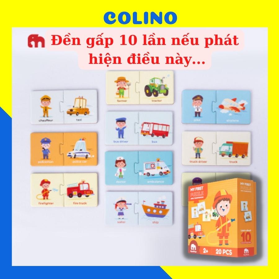 Đồ chơi thông minh cho bé 2 tuổi 3 tuổi 4 tuổi 5 tuổi 6 tuổi MyndToys My First Puzzle Jobs and Trans