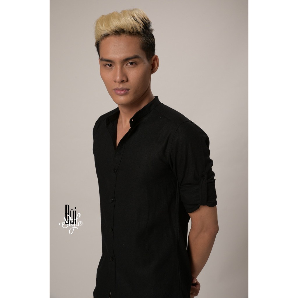 ÁO SƠ MI ĐŨI DÀI TAY - CỔ TÀU | BigBuy360 - bigbuy360.vn