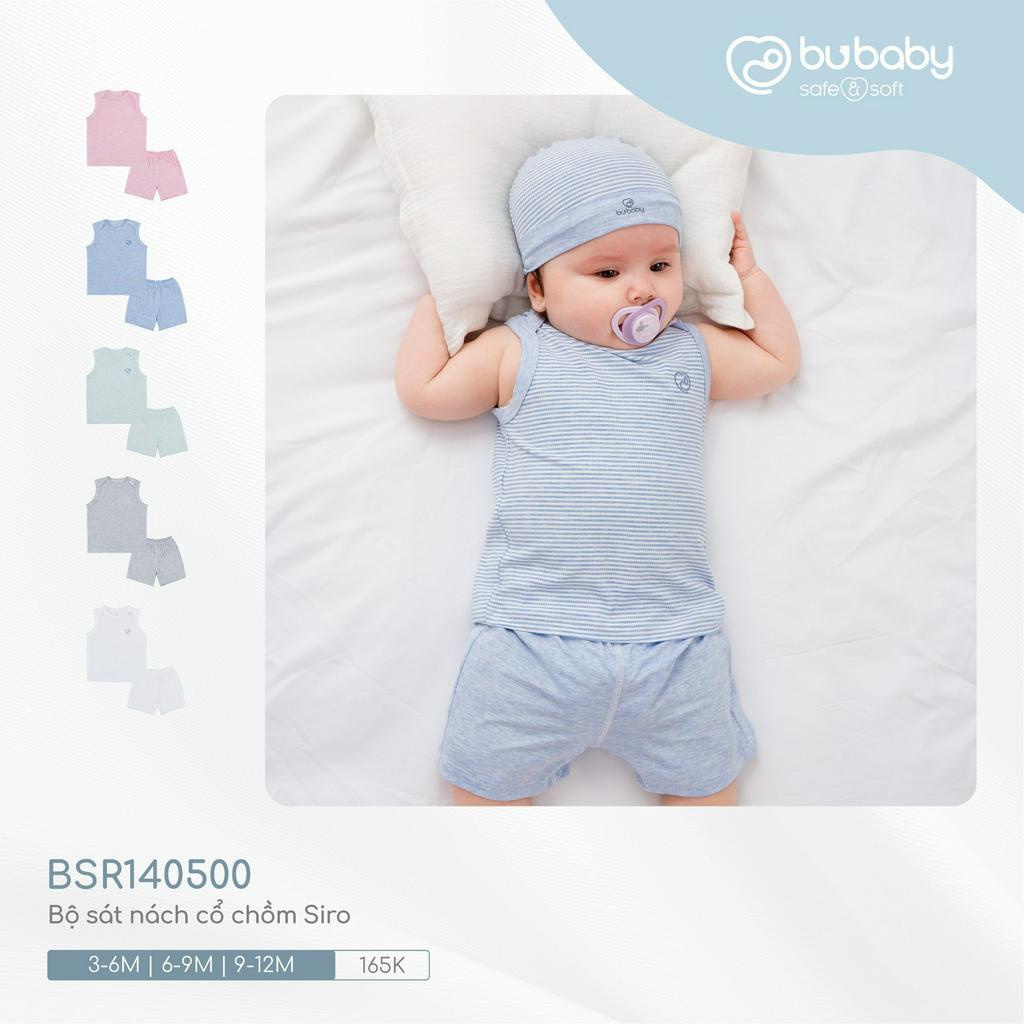 |BU BABY| Bộ sát nách cổ chồm Siro -Bộ 3 lỗ Bu bamboo cho bé yêu - bộ balo Bambus - Bu baby JOYFUL COLLECTION