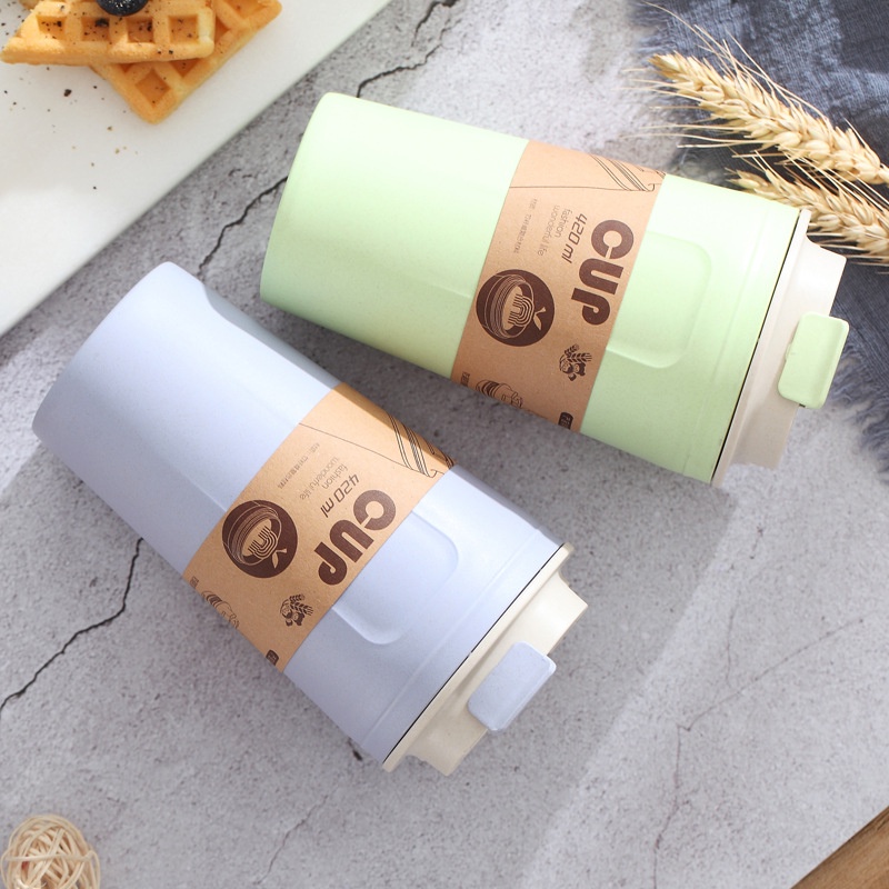 Xả kho thanh lí - Ly Cup Lúa Mạch FANTASTIC - Cốc Giữ Nhiệt Chống Tràn - Dung Tích 420ml