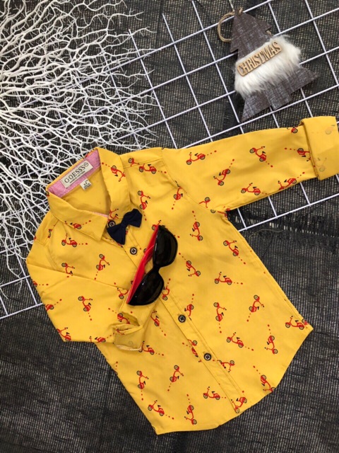 [ XẢ HÀNG ]Áo sơ mi dài tay cho bé trai, chất vải cotton đẹp, mát, mịn