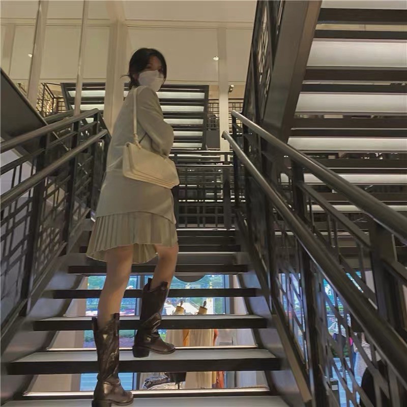 [Có ảnh thật] Set áo khoác blazer oversized + chân váy xếp ly phong cách thanh lịch SAM SAM BOUTIQUE | BigBuy360 - bigbuy360.vn