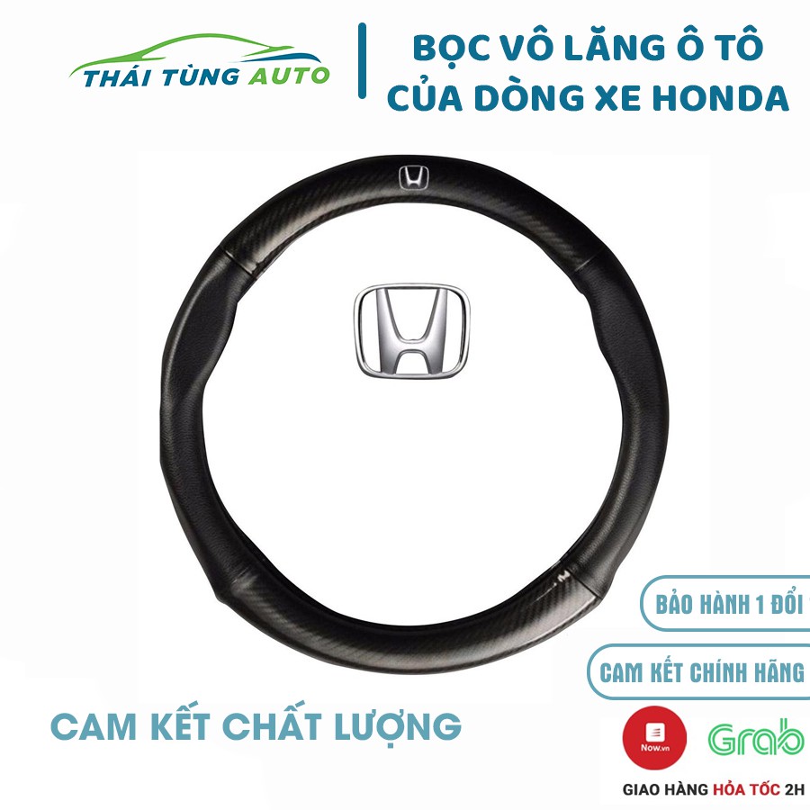 Bọc vô lăng ô tô Honda City, Civic, CRV, HRV, Brio, Accord, Jazz, bọc vô lăng cacbon ô tô chống trơn trượt