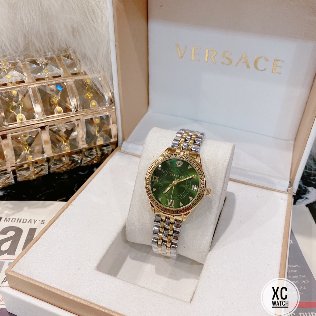 Đồng hồ đeo tay nữ Versace dây thép không gỉ hàng đẹp thời trang cao cấp chống  nước bảo hành 12 tháng - DH17