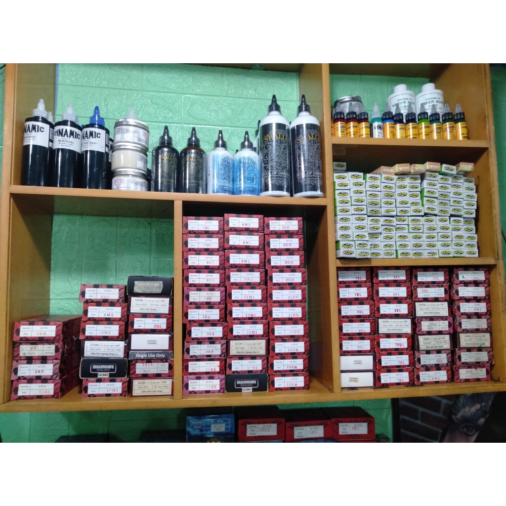 VỈ 5 CÂY KIM ĐI NÉT 11RL+NGÒI KIM XĂM HÌNH ĐI NÉT SIÊU BÉN TRUYỀN THỐNG