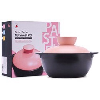 Nồi đất nắp sứ màu Pastel cao cấp DongHwa Hàn Quốc