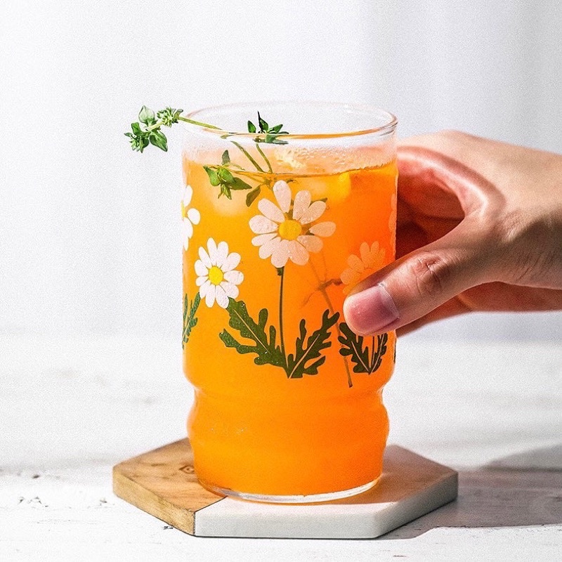 Ly Thuỷ Tinh Hoa Cúc Đế Kiểu - LY1165