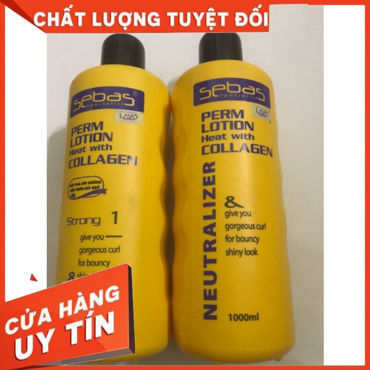 [hàng chính hãng] mua 1 tặng 2 KEM UỐN NÓNG SETTING  SEBAS 2** 1000ML  UẤN TÓC MAU QUĂN GIỮ NẾP LÂU MÙI DỄ CHỊU