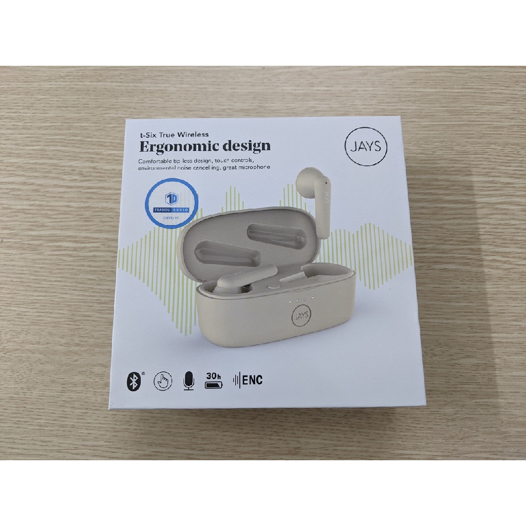 Tai Nghe JAYS T-SIX True Wireless, New Seal, Pin 6h, Sử Dụng 2 Tai Độc Lập, Bảo Hành 12 Tháng | Trần Du Audio