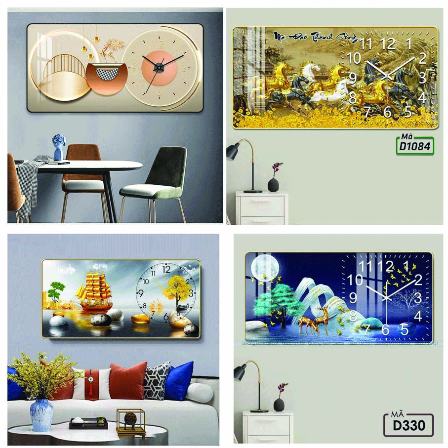 Tranh đồng hồ treo tường tráng gương 3d trang trí decor nhà cửa, phòng khác đẹp - sang trọng (tặng pin và đinh treo)