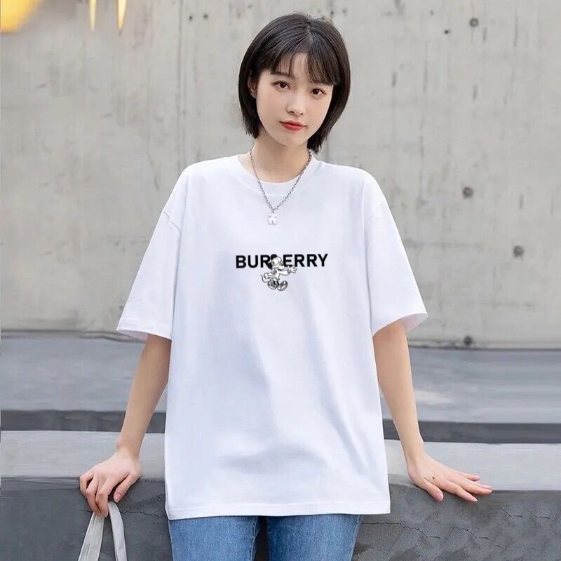 Áo thun tay lỡ Nam Nữ form rộng in Burberry Mickey phiên bản Premium 100% cotton cao cấp