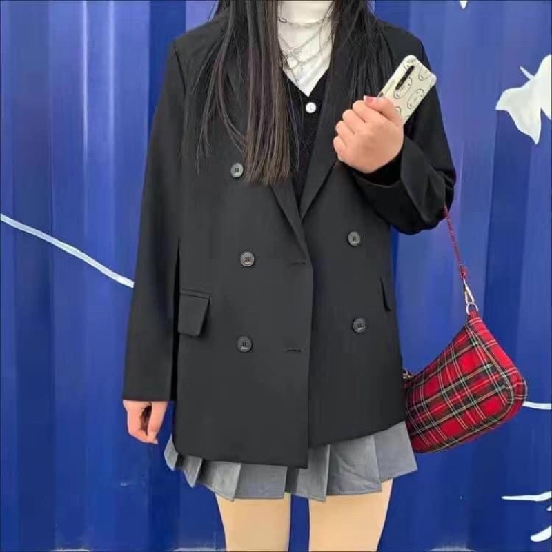 [ORDER] BLAZER 6 cúc style Hàn form siêu dày dặn 2 lớp | BigBuy360 - bigbuy360.vn