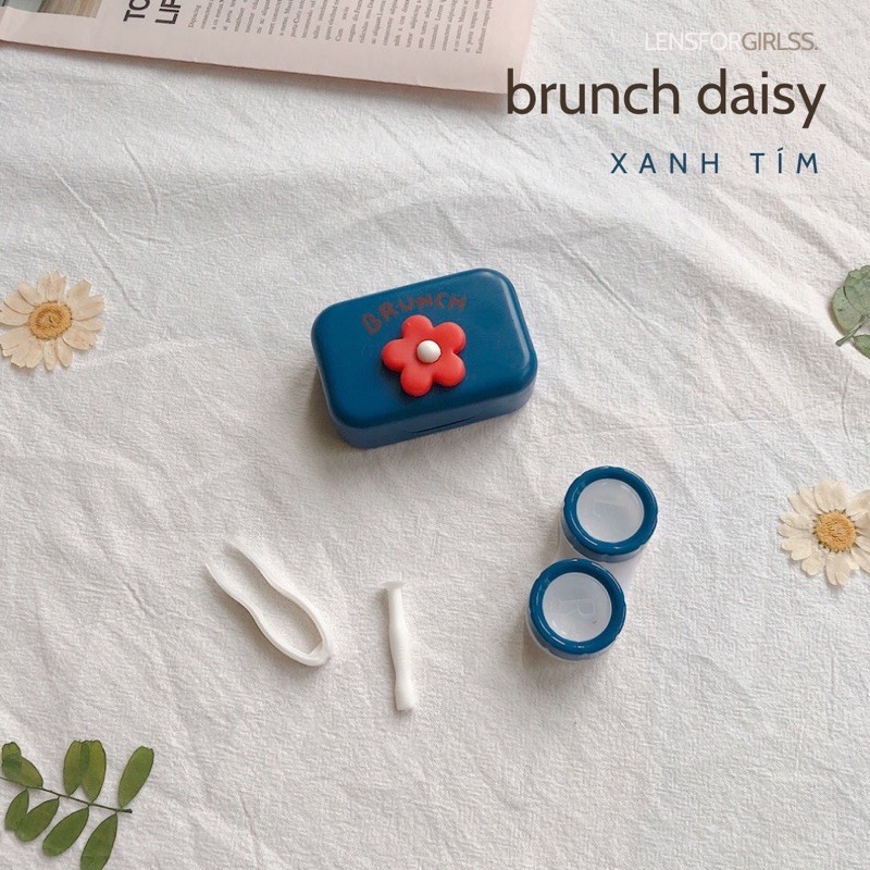 Hộp đựng lens Brunch Daisy 5 màu - mẫu mới về