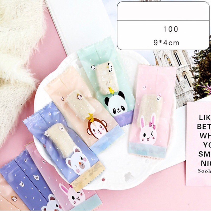 Túi kẹo nougat hình thú cute 100 cái