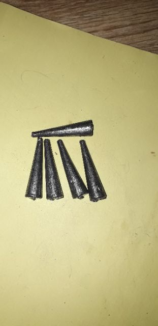 Sét 5 viên chì nhọn xuyên tâm loại 15 gam