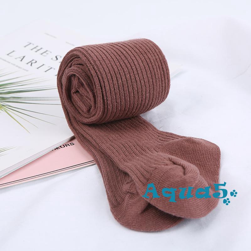 Quần tất cotton giữ ấm màu trơn cho bé 0-4 tuổi