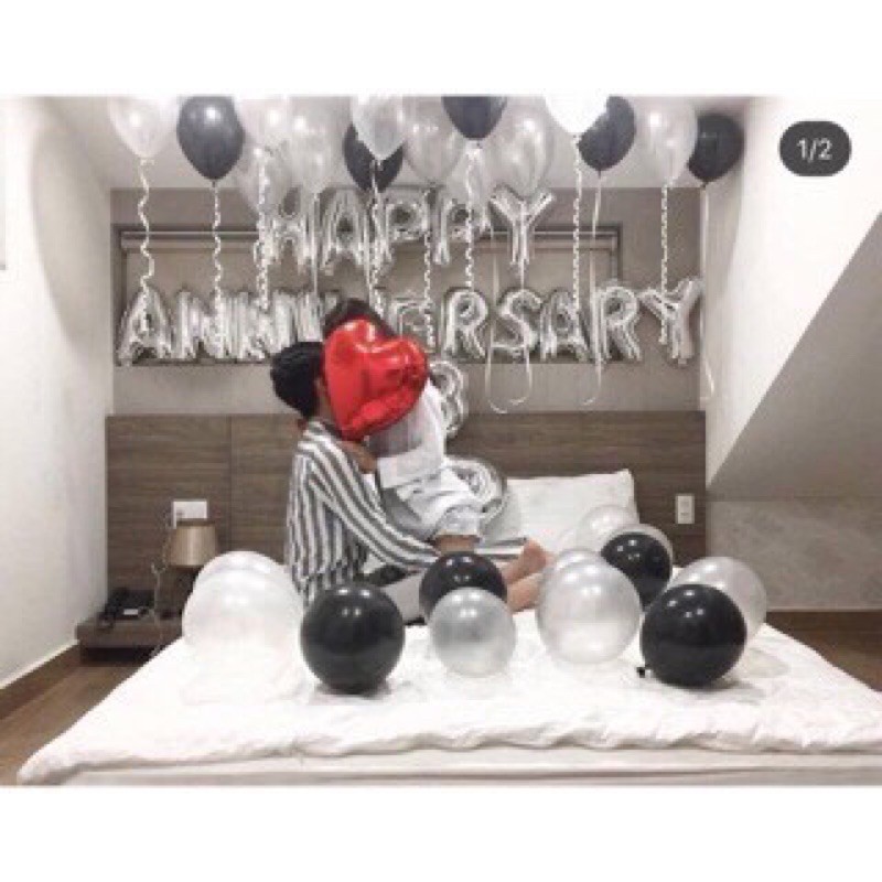 Bóng HAPPY ANNIVERSARY Kỉ Niệm Ngày Cưới Tình yêu