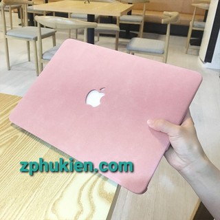 Ốp da macbook da lộn kèm lót phím