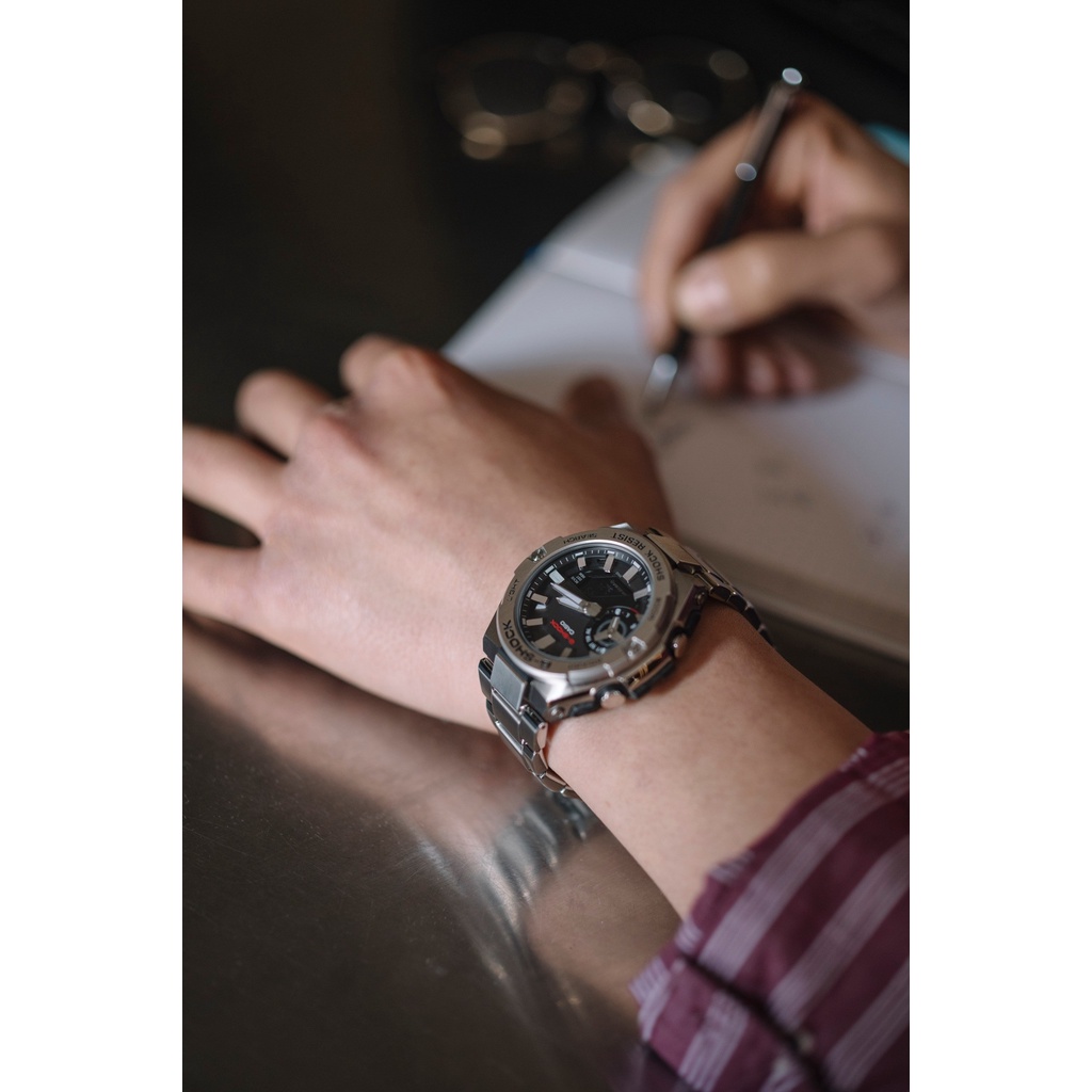 Đồng Hồ Casio Nam Dây Thép Không Ghỉ GSHOCK GST-B500D-1ADR Chính Hãng