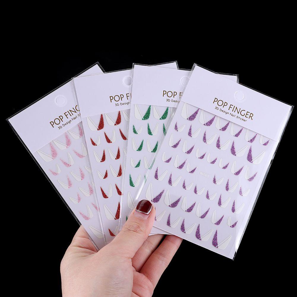 Miếng Dán Trang Trí Móng Tay 3D DIY Nhiều Màu Sắc