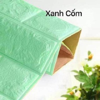 Xốp dán tường 3D giả gạch (SET 10 tấm - nhiều màu)