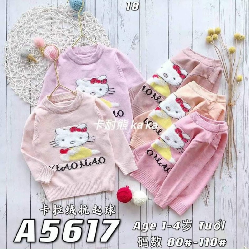 ÁO LEN MỀM CHO BÉ GÁI 7-19KG