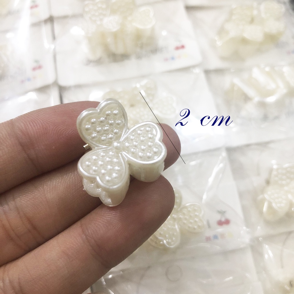 Set 2 kẹp tóc gấp tóc mái mini hình hoa dễ thương DTOnline (tùy chọn) Set2_Mini_hoa