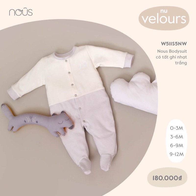 body thu đông chất nỉ chính hãng Nous