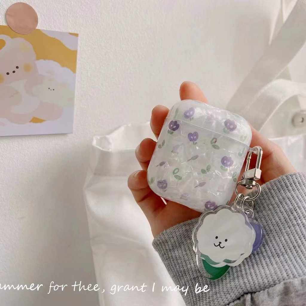 Vỏ Bảo Vệ Hộp Sạc Tai Nghe AirPods Pro/airpod 3/AirPods 2 Bằng Silicon Họa Tiết Hoa Tulip/Gấu Phong Cách Hàn Quốc Độc Đáo