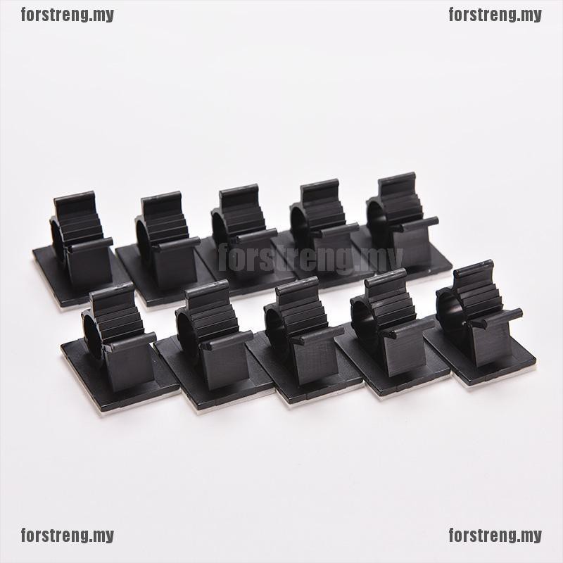 &lt; For + S&lt; For + S&gt; Đen &gt; Backed Cable Wire Adjustable Cable Clips Cl